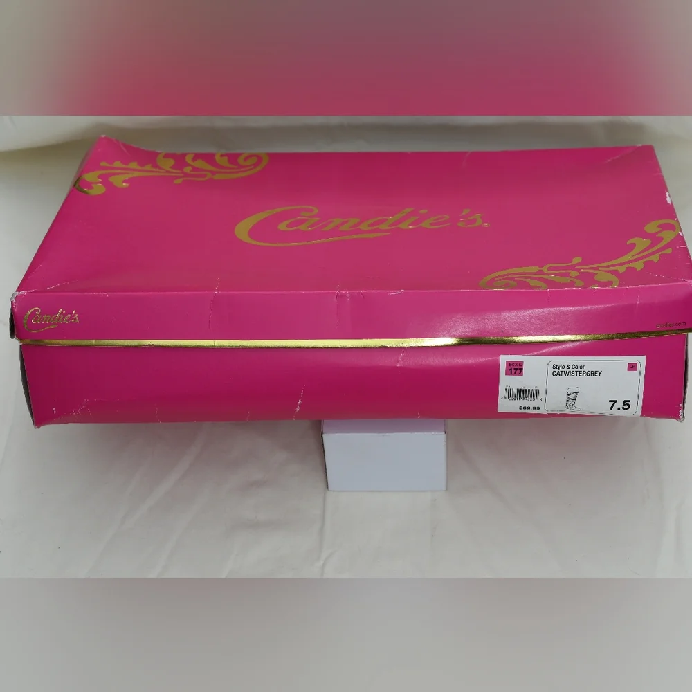 Candie's Hot Pink Decorative Storage Box with Gold Accent